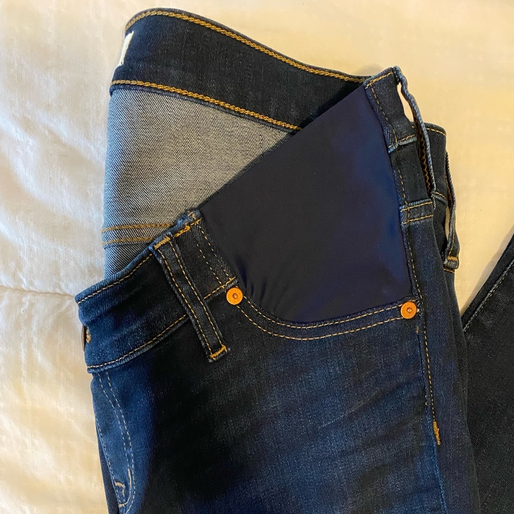 Madewell Women's Skinny Jeans in Dark Blue Wash - Picture 3 of 4